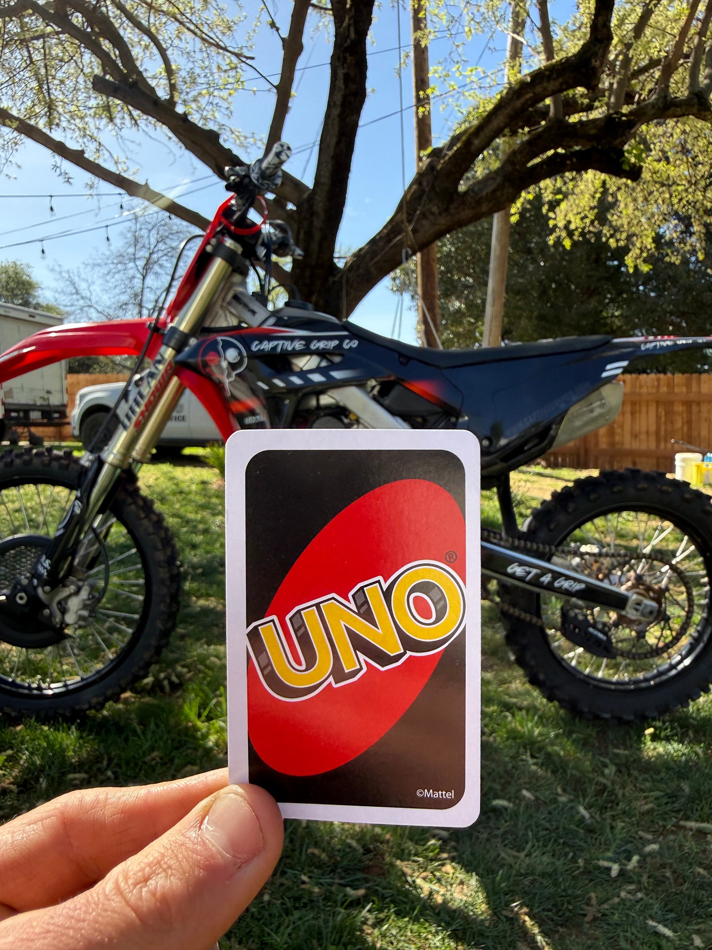 UNO CARD! crf450r raffle