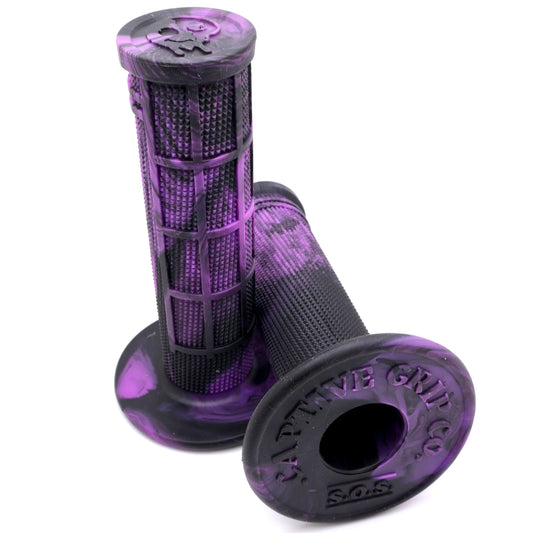 .PURPLE/BLACK Captive S.O.S. Half Waffle Grip