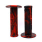 .RED/BLACK Captive Half Waffle Grips