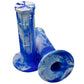 WHITE BLUE Captive Half Waffle Grips