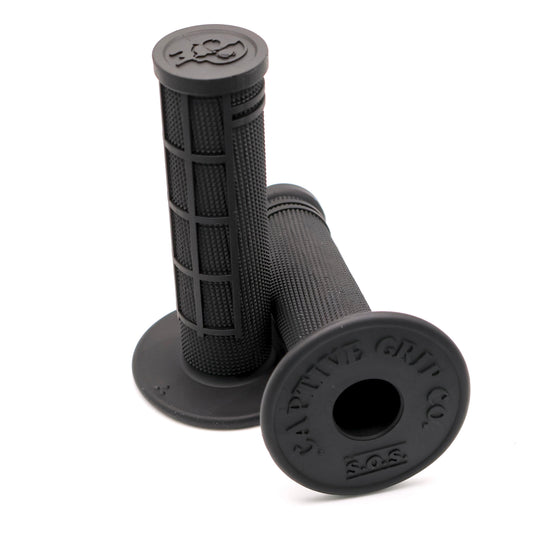 . NEW Black Captive Grip Co S.O.S. Half Waffle Grip