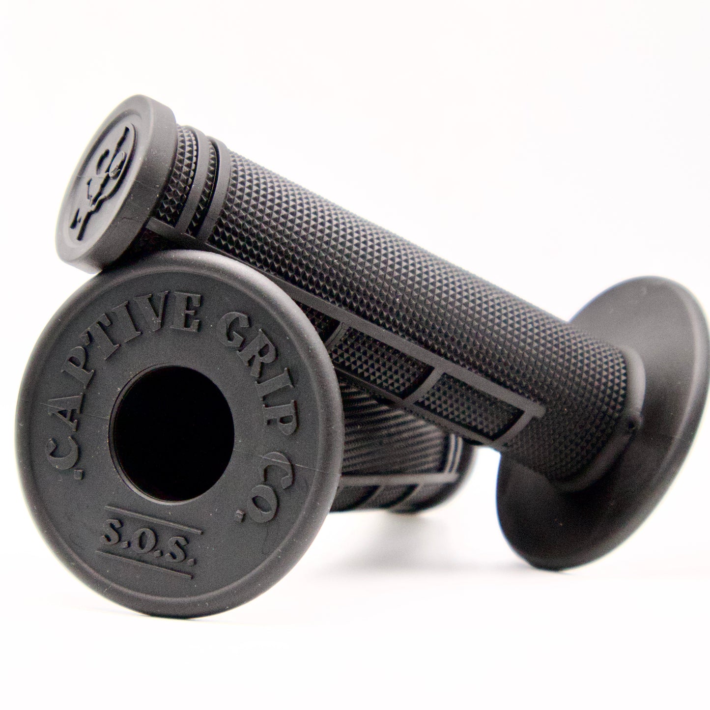 . NEW Black Captive Grip Co S.O.S. Half Waffle Grip