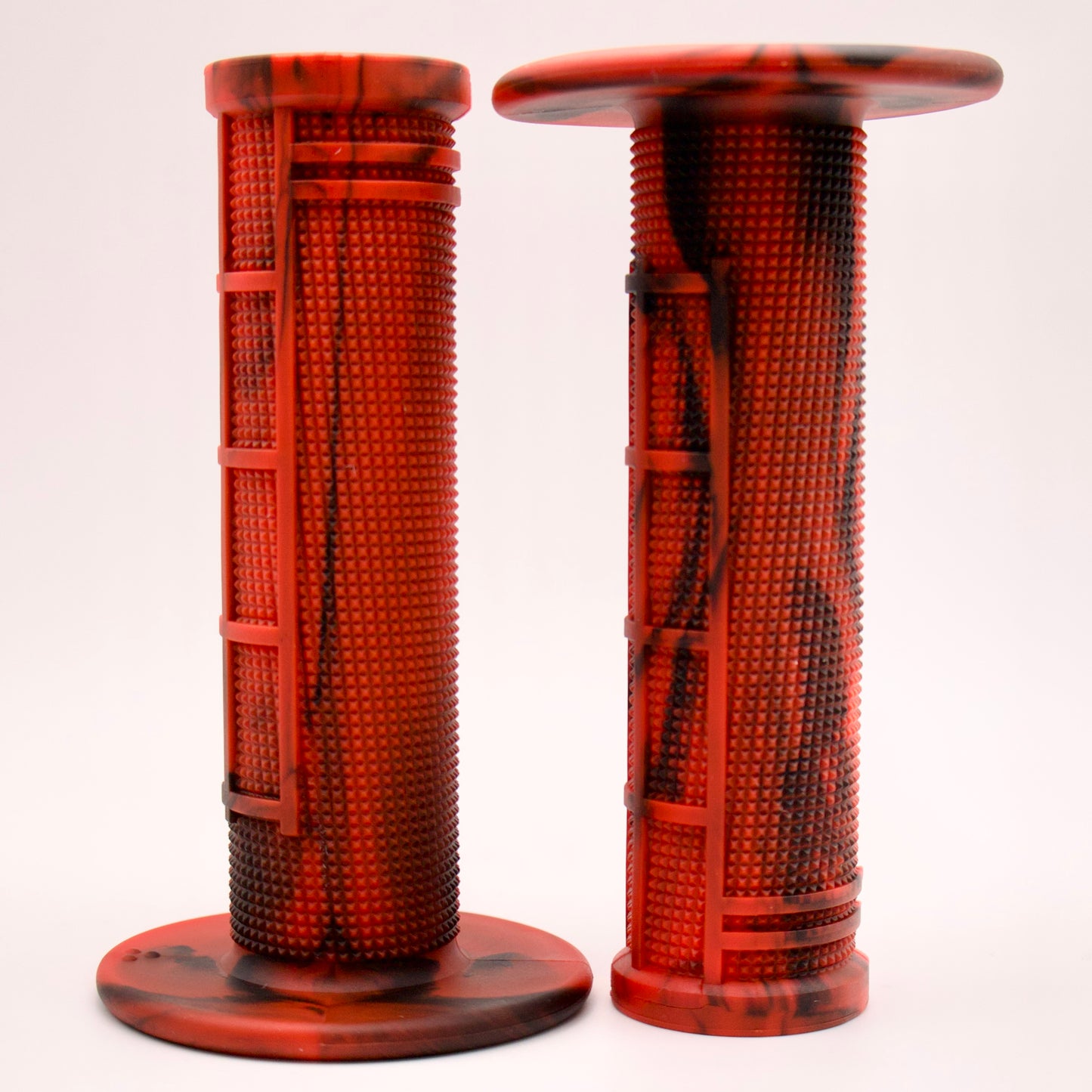 . NEW RED/BLACK Captive Half Waffle Grips