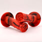 . NEW RED/BLACK Captive Half Waffle Grips