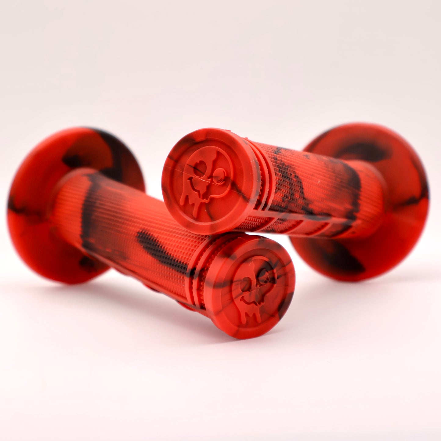 . NEW RED/BLACK Captive Half Waffle Grips